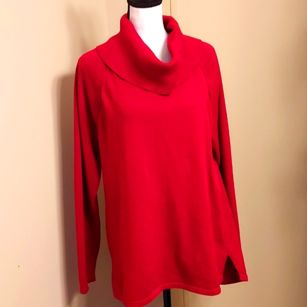 Relaxed fit tunic style sweater by Jeanne Pierre